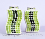 stained, glass, mosaic, vase, green, lime, forrest, art