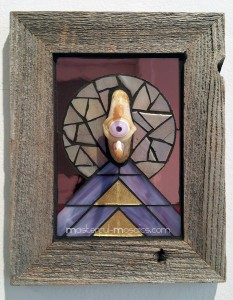 glass, mosaic, fine, art, eye, pyramid, sacred, mirror, Jezebel, Gallery, Madrid, NM